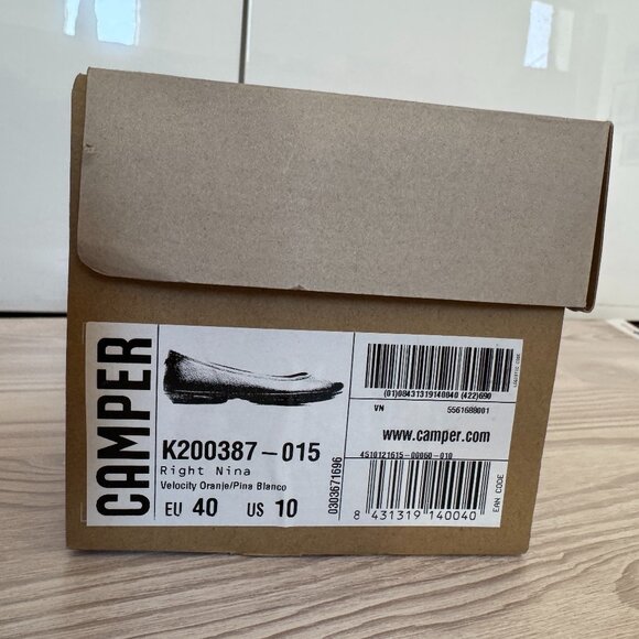 NIB Camper Right Nana flats Velocity Orange EU40 - Picture 2 of 9